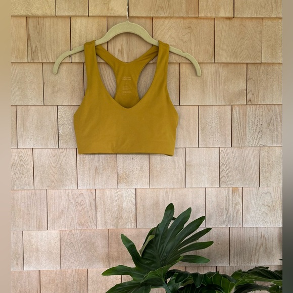 girlfriend collective FLOAT V-Neck Bra (S, Saturn) - Picture 2 of 3